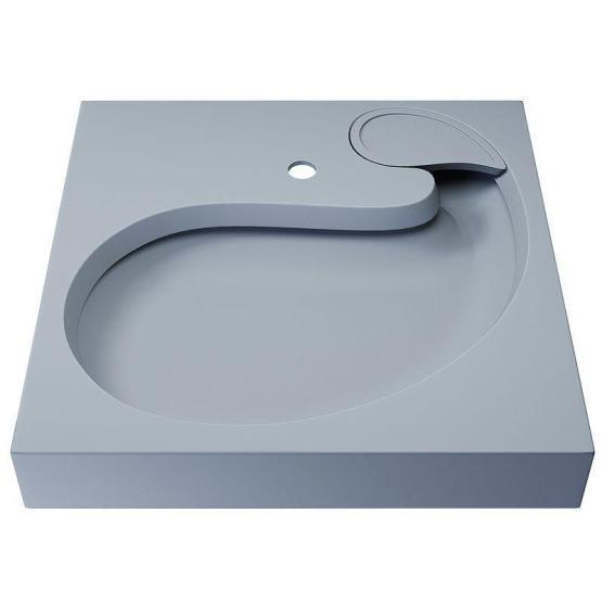 Раковина над стиральной машиной Uperwood Comforty 60*60 см, серая матовая