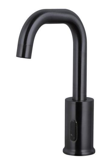 Электронный смеситель beWash Photocell BWAM1BS869 для раковины с поворотным изливом, черный, 220В/6В