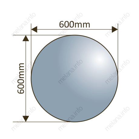 Зеркало MELANA-600 MLN-LED085 с LED-подсветкой