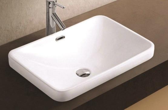 Раковина Ceramalux Серия N 78441 58x39 встраиваемая