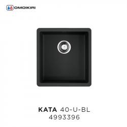 Кухонная мойка Omoikiri Kata 40-U-BL 4993396, 400х420, черный