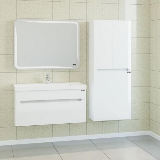 Тумба под раковину СаНта Лондон 100 224008л, подвесная (2 ящ.)