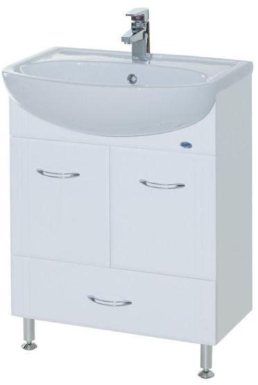Тумба под раковину Bellezza Уют 60 напольная с нижн.ящ. белая