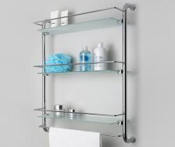Этажерка настенная WasserKraft K-2033 51 см хром тройная