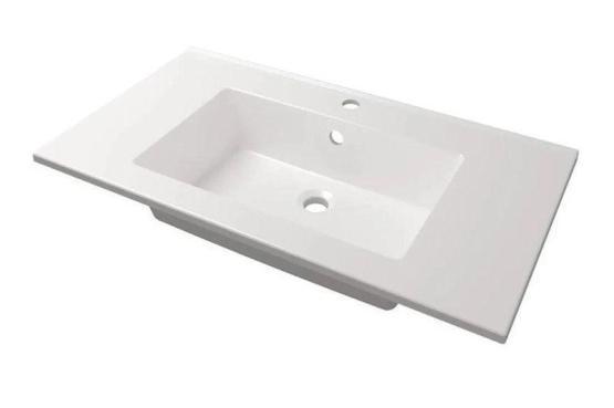 Раковина для ванной Uperwood Parma Premium 85 см, белая глянцевая