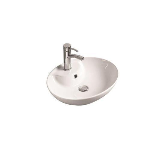 Раковина SantiLine SL-1043 51x40,5 на столешницу керамическая Белый