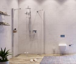 Душевой уголок WasserKraft Aller 10H10LBLACK MATT 120x100 см, прямоугольник, левая распашная дверь