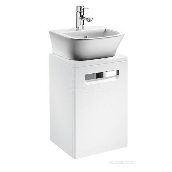 Тумба под раковину Roca The Gap 45 белый глянец ZRU9302880