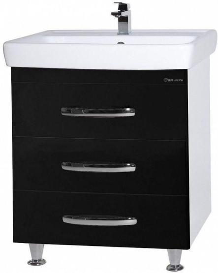 Тумба под раковину Bellezza Рокко 70 напольная с 3 ящ. (Тигода) черная