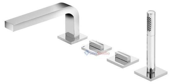 Смеситель на борт ванны Keuco Edition 11 51130010100, 180 мм, на 4 отверстия Хром