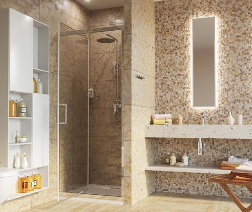 Душевая дверь WasserKraft Salm 27I12 100 см, поворотно-складная