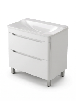 Напольная тумба Uperwood Ocean TOceanF80w2 80 см белая 2 ящика
