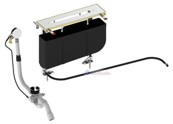 Монтажный блок Keuco 51130000075 Хром/белый/черный