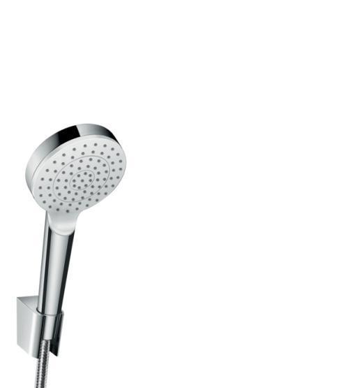 Душевой гарнитур Hansgrohe Crometta 1jet, 1,60 м, EcoSmart 9 л/мин 26569400 хром-белый