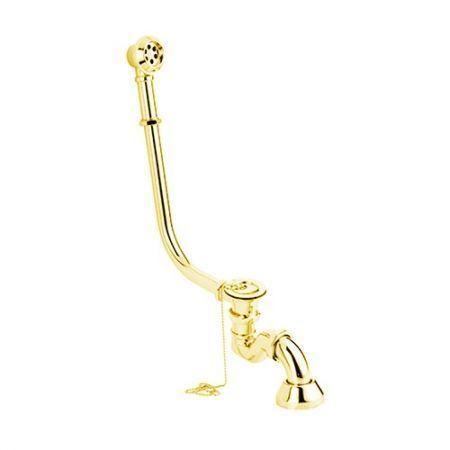 Слив-перелив VICARIO 1210/L DO, латунь ЗОЛОТО (к отдельност.) Италия  Click-Clack