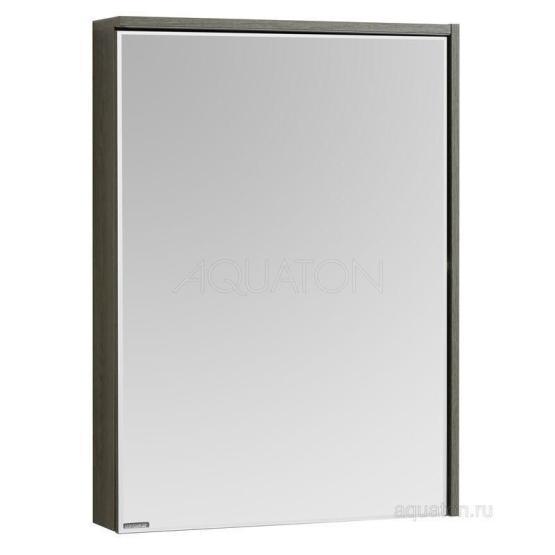 Зеркальный шкаф Aquaton Стоун 60 грецкий орех 1A231502SXC80