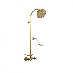 Душевая система Rav Slezak MORAVA RETRO MK181.5/3SM для душа, цвет Бронза керамический переключатель и верхним душем