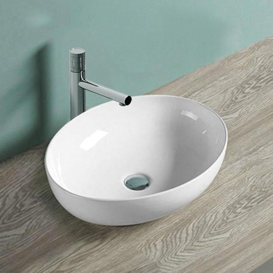 Раковина Vincea VBS-51552, 520*395*130, накладная, цвет белый фарфор