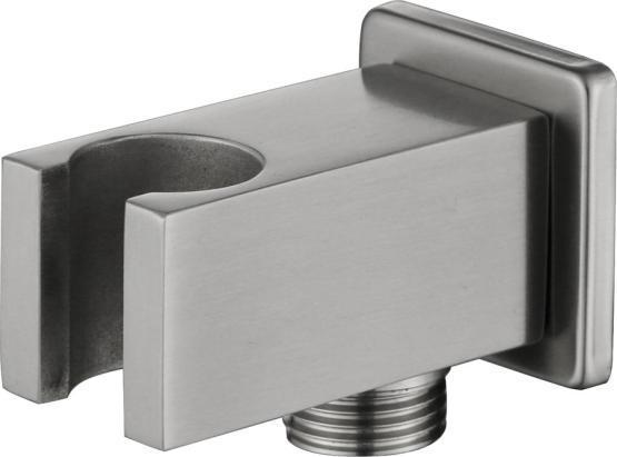 Подключение для душевого шланга с держателем для душа BELBAGNO NOVA BB-DHLA-IN сатин