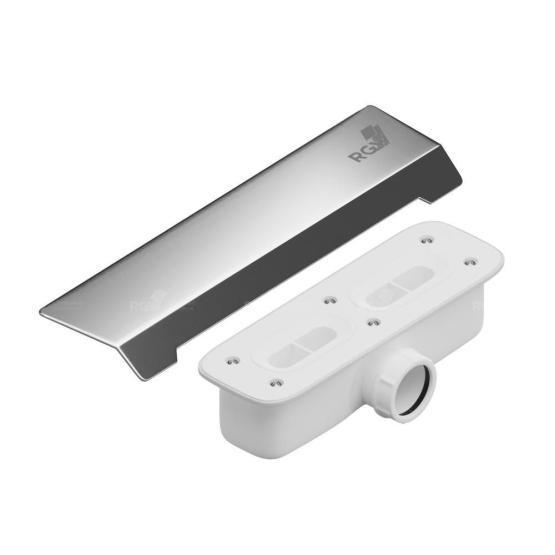 Сифон со стальной накладкой RGW S-015 хром к поддону STA  502411015-01