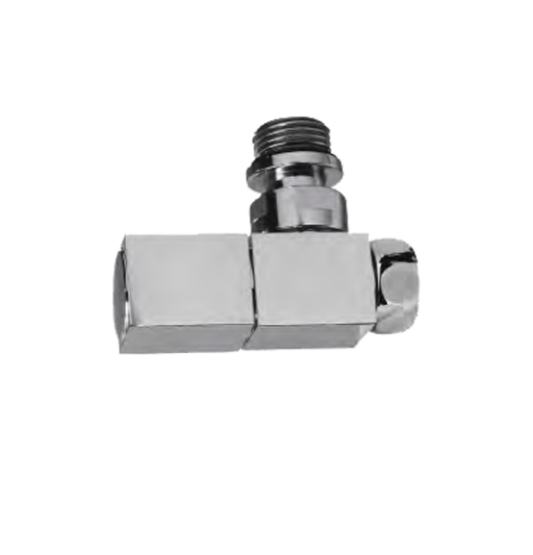 Вентиль угловой Terminus с краном с 1/2 на 3/4 дюйма квадратный