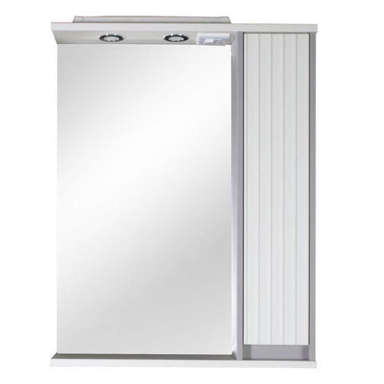 Зеркало ASB-Mebel Мирано 75 ПРАВОЕ Слоновая кость/Шиншилла серая