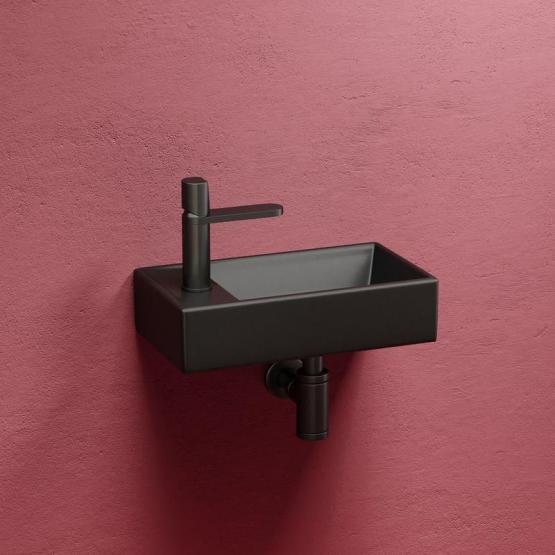 Раковина Ceramicanova Element CN6051RMB чаша справа чёрный матовый 407x217x100