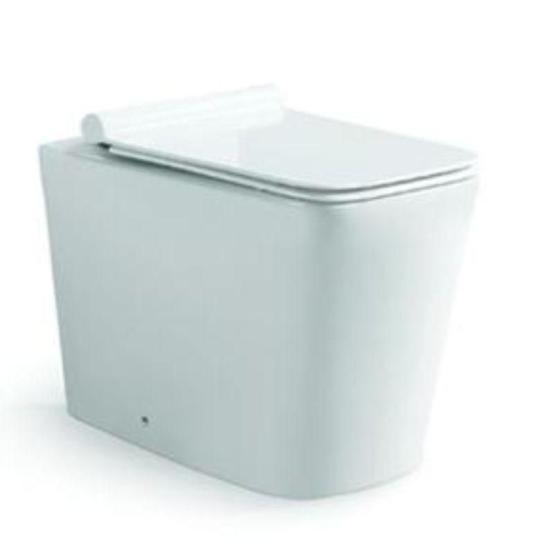 Унитаз напольный SantiLine SL-5021 безободковый  сиденье микролифт