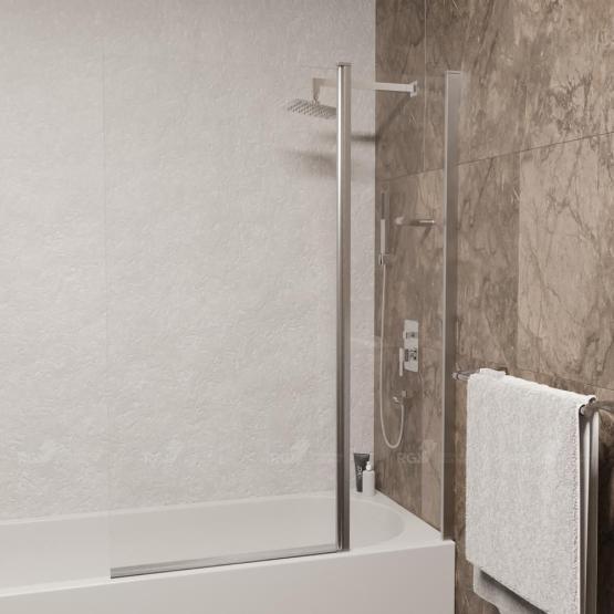 Шторка на ванну RGW Screens SC-11 100 см  прозрачное Хром распашные 03111110-11