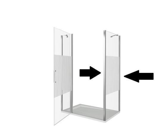 Боковая стенка GOOD DOOR Pandora SP-90-T-CH 90x185 см