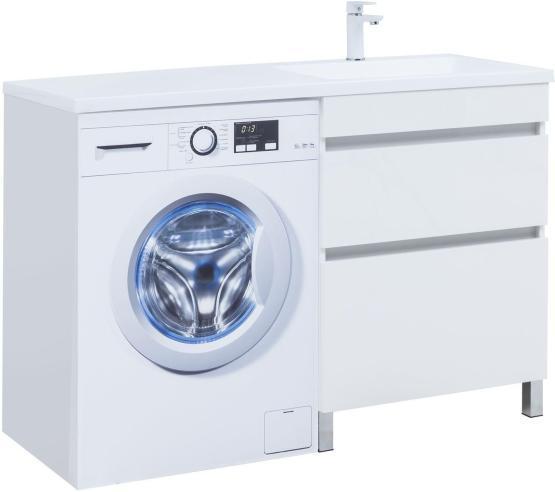 Тумба под раковину Aquanet Вега 68 белый глянец