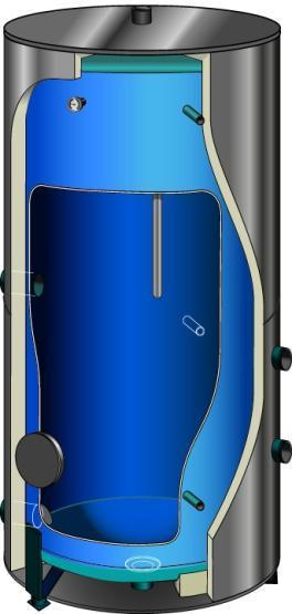 Водонагреватель накопительный Atlantic Corhydro 3000л. (без ТЭНа)