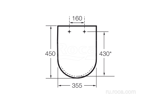 Крышка для унитаза Roca Dama-N Soft Close 801782004