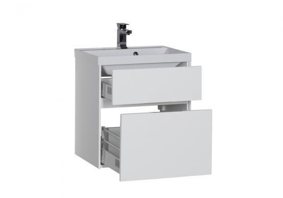 Тумба под раковину Aquanet Латина 70 цвет белый 2 ящика