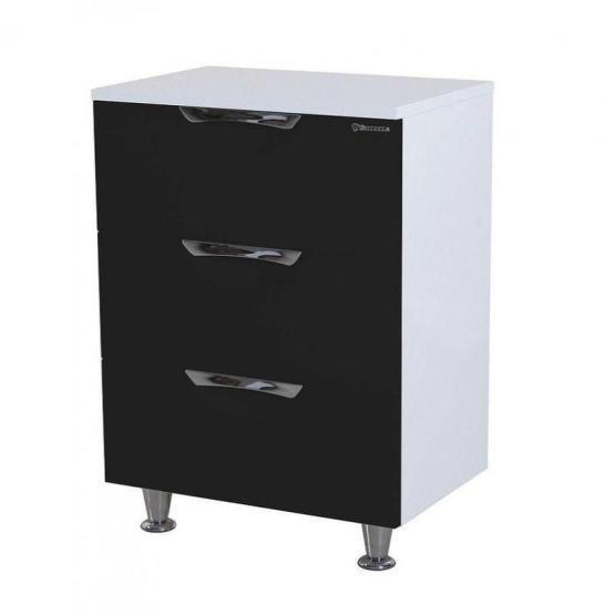 Тумба под раковину Bellezza Лагуна 60 напольная с 3 ящ. черная