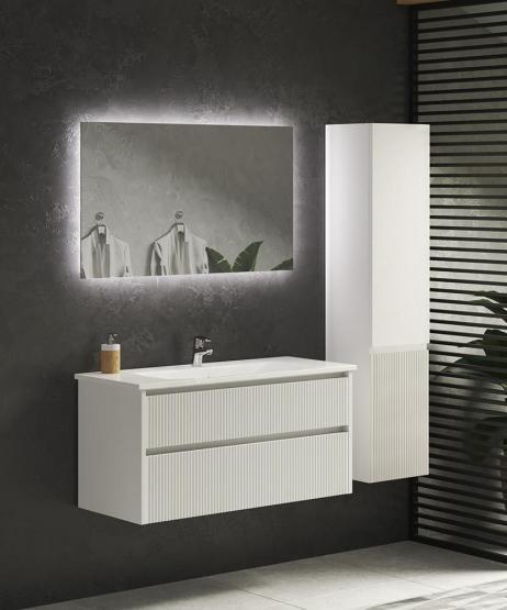 Тумба SANVIT Рольф 2 90 подвесная Белый без раковины