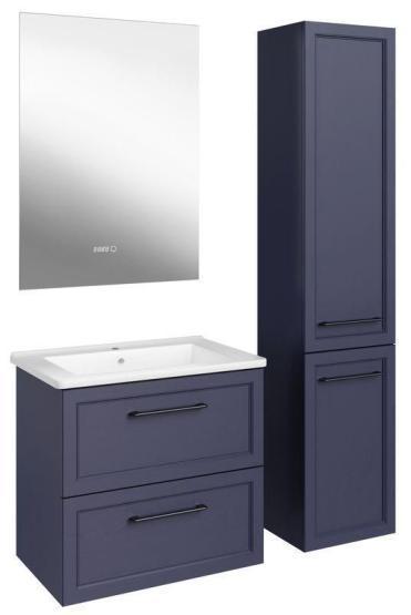 Тумба ASB-Mebel Белмонти 75 Ясень браш софт синий подвесная под умывальник Оскар 75