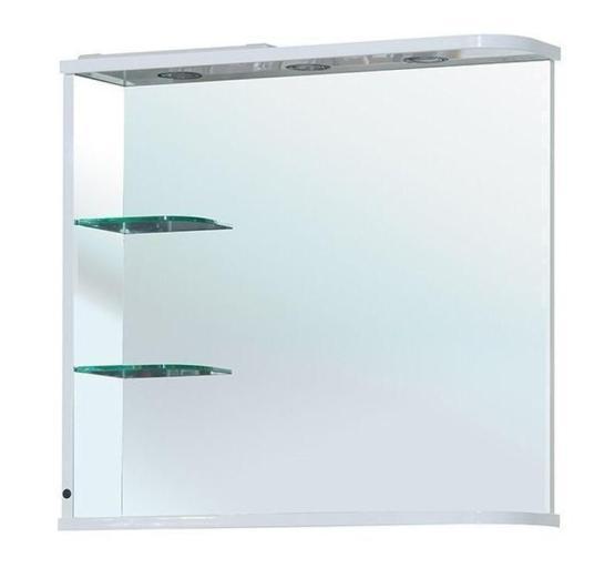 Зеркало Bellezza Рио 70 R с ИК выкл. с подсветкой белое/черное