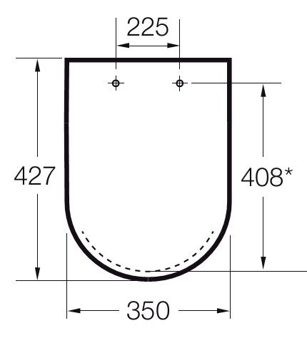 Крышка для унитаза Roca The Gap 801730004 петли хром