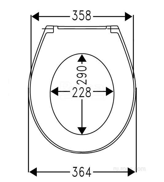 Крышка для унитаза Roca Victoria Nord Soft Close ZRU9302919 петли хром