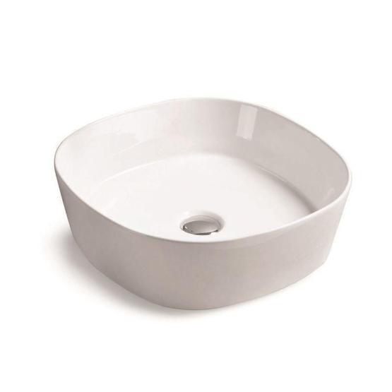 Раковина SantiLine SL-1048 44x44 на столешницу керамическая Белый