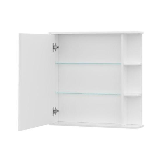 Шкаф зеркальный Twing 70 белый глянец