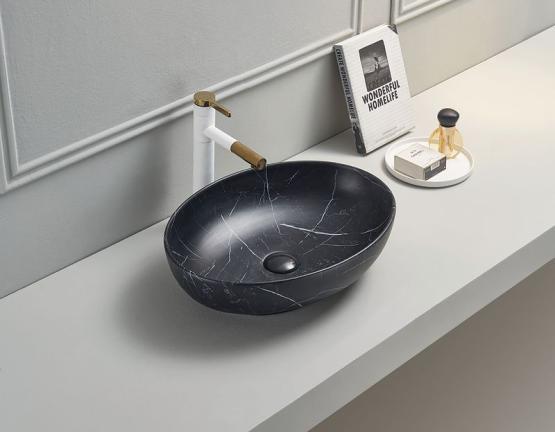 Раковина Ceramalux Серия MNC 78166MBM 52x40 на столешницу