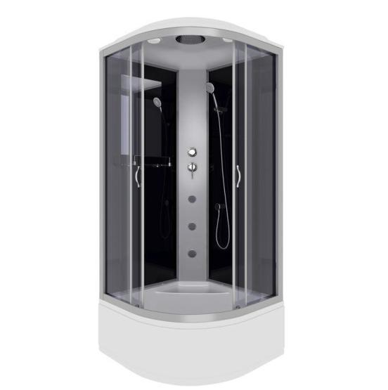 Душевая кабина Niagara NG-2509-14G 1000х1000х2150 высокий поддон 40см стекло тонированное