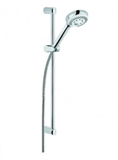 Душевой гарнитур Kludi Logo 3S 6836305-00, 60 см, держатель хромированный пластик, цвет хром