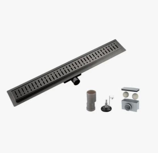 Душевой трап Gappo G88007-39 оружейная сталь 800x70