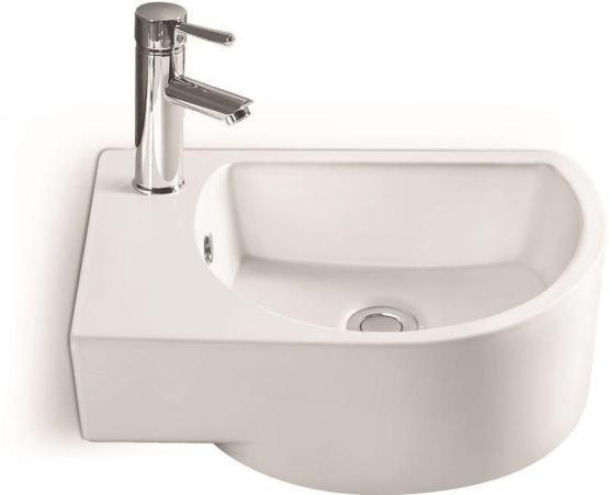 Раковина SantiLine SL-2015R 41x27 подвесная керамическая Белый