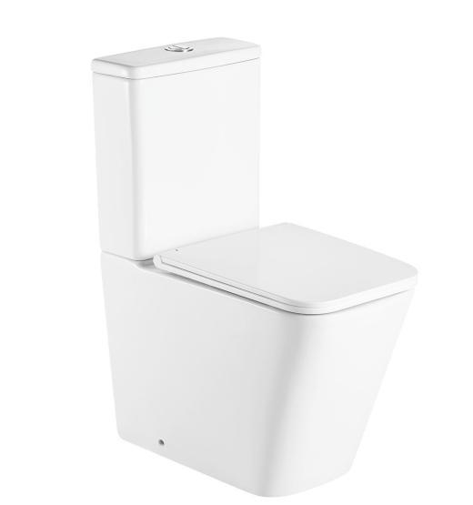 Унитаз Ceramalux 2171 безободковый RIMLESS приставной, микролифт