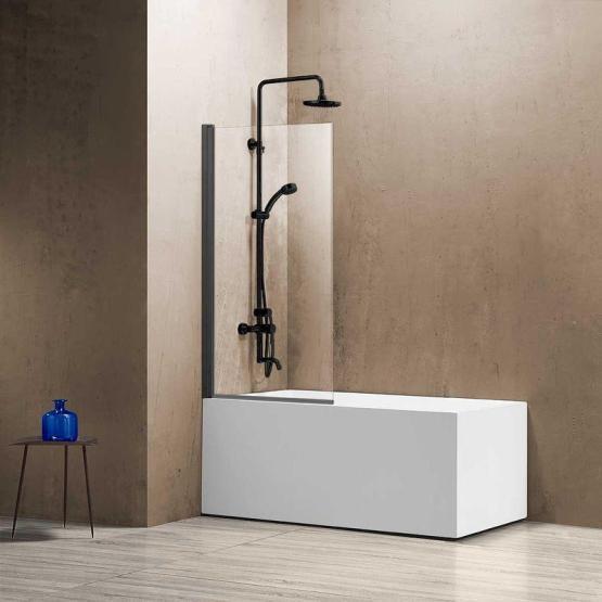 Душевая шторка Vincea VSB-11800CLGM, 800*1400, вороненая сталь, стекло прозрачное