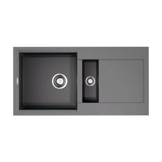 Кухонная мойка Omoikiri Sakaime 86-2-GR Tetogranit/leningrad grey 4993560